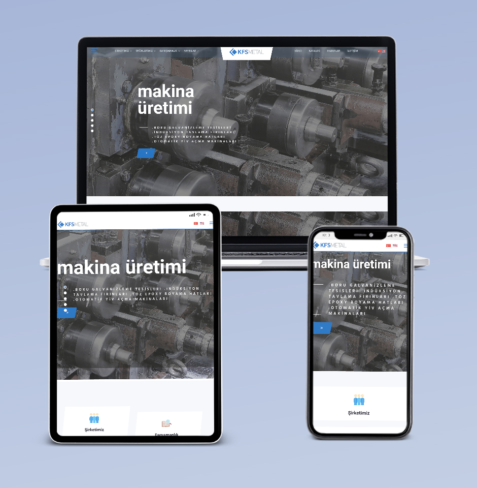 KFS Metal web tasarım referansı