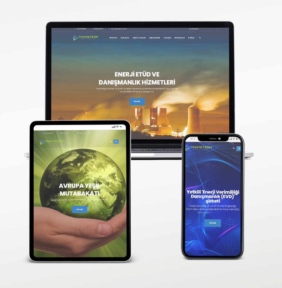 Transterm web tasarım referansı