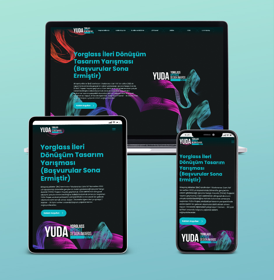 YUDA Tasarım Yarışması web tasarım referansı